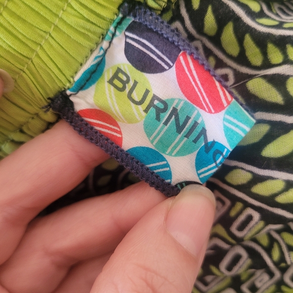 Burning Torch Green Graphic print Halter maxi dress Size-P - Picture 12 of 15